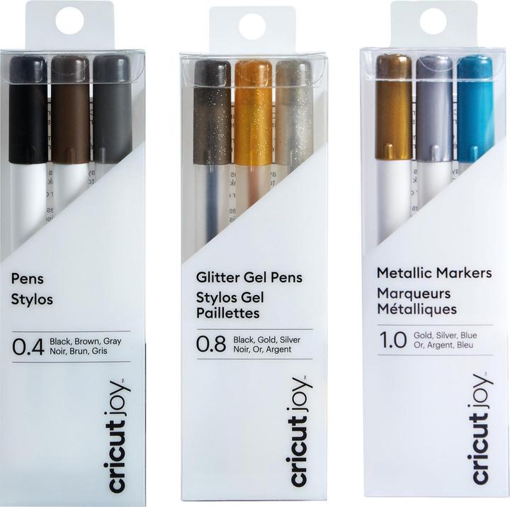 Productafbeelding Cricut Joy Opaque Gelpennen 3-pack 10 Wit Blauw Geel (P)