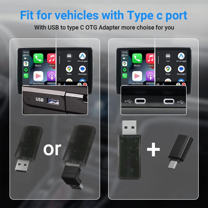 Produktbild Technaxx USB-Dongle für Car Play & Android Auto: Drahtlose Verbindung & sichere Navigation (USB)