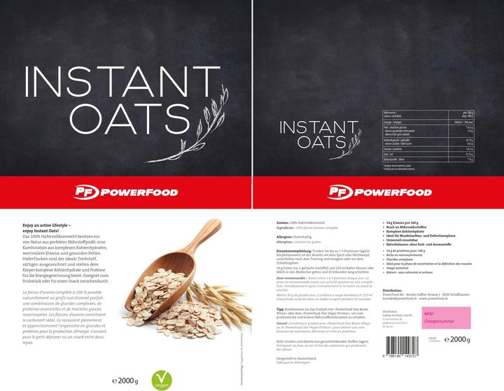 Image du produit Powerfood Oats instantanés (2000 g)