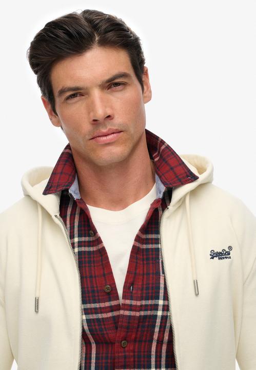 Image du produit Superdry Sweat à Capuche Zippé Logo Essential Mi-Brossé (M)