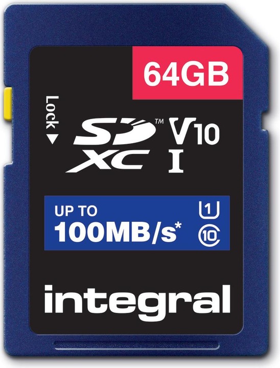 SDXC memory card V10 64 GB (64 GB, SD, U1, UHS-I)