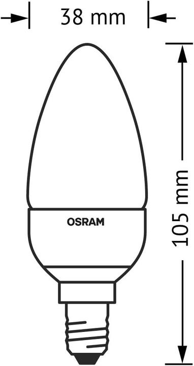 Actual product image Osram LED Base (E14, 470 lm, 3x)