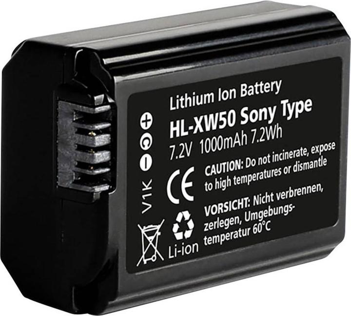 Actual product image Hähnel Replacement battery HL-XW50, for So NP-FW50 (Camera battery)