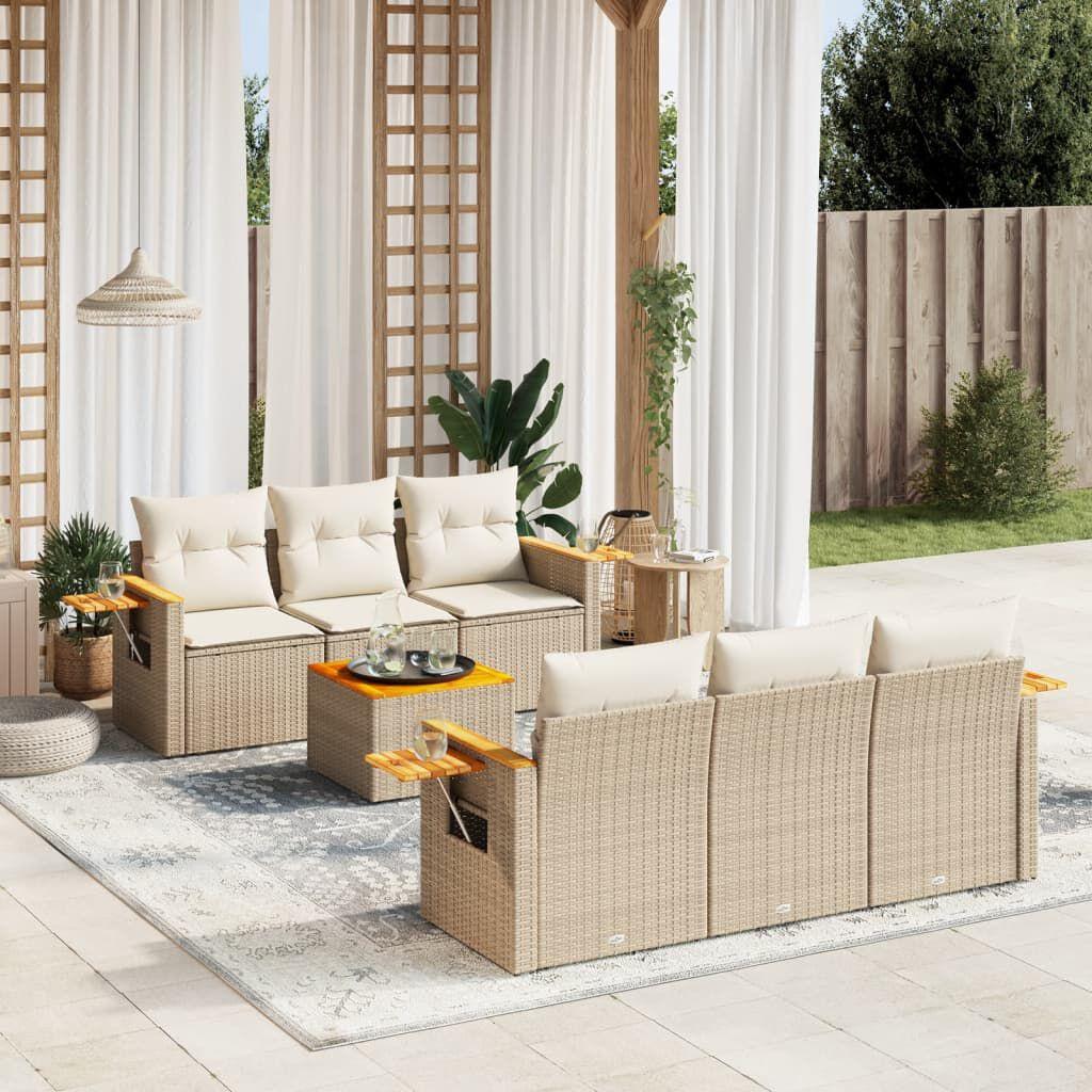 Thumbnail - VidaXL, Gartenlounge, 10-tlg. Garten-Lounge-Set mit Kissen