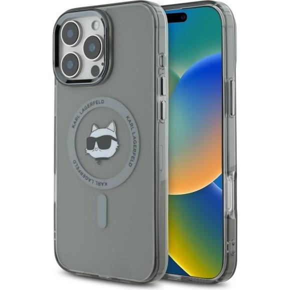Karl Lagerfeld KLHMP16XHLSCHK iPhone 16 Pro Max 6.9" czarny/black hardcase IML Metal Choupette Head (Apple iPhone 16 Pro...