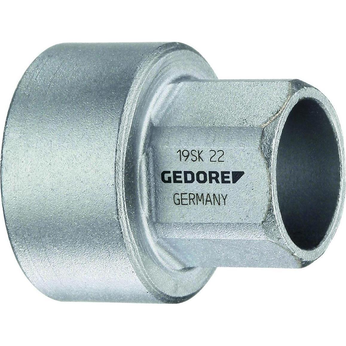 Gedore, Steckschlüssel + Stecknuss, 19 SK 22 Steckschlüsseleinsatz 1/2", kurz, 22 mm (22 mm)