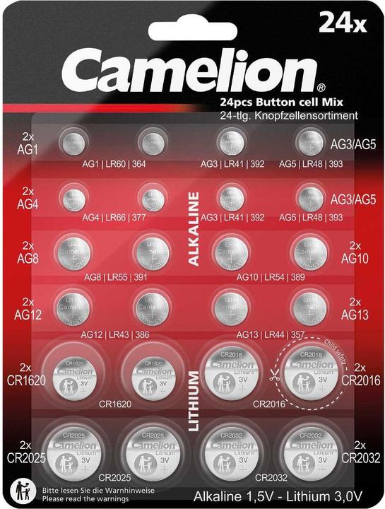 Actual product image Arcas Button cell set (1 pcs., AG10, AG12, AG4, LR41, LR44)