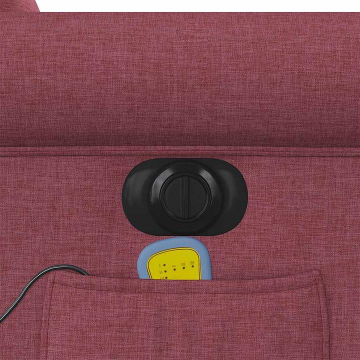 Produktbild VidaXL Massagesessel Elektrisch Weinrot Stoff