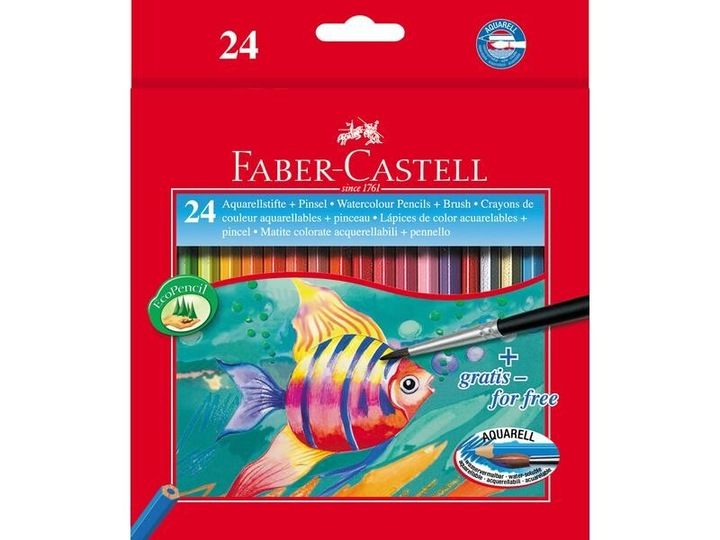 Produktbild Faber-Castell Aquarellfarbstifte Classic (Mehrfarbig, 24 x)