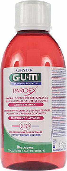 Actual product image GUM SUNSTAR PAROEX Mundspülung 0.12 % chlorhexidine (300 ml, Mouthwash)