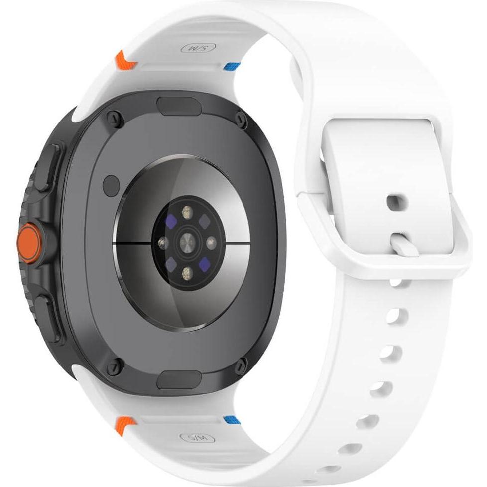 Cover-Discount Samsung Galaxy Watch 8 - Silikon Sportarmband Ersatzband (Silicone), Cinturini per orologi, Bianco