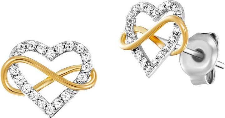 Immagine prodotto Julie Julsen Ohrstecker Heart Infinity (Argento 925)