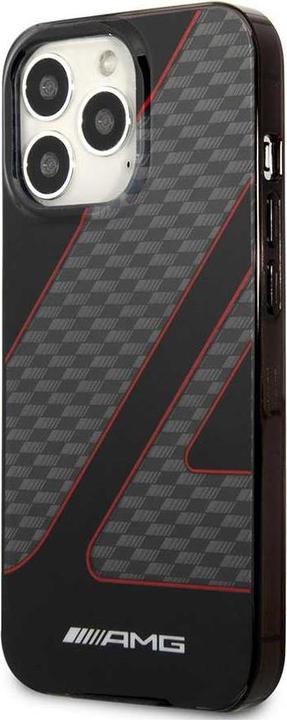 Produktbild Mercedes-Benz Double Layer Checkered Flag Pattern Transparent Hard Case (Apple iPhone 13 Pro)