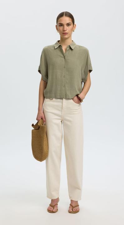 Immagine prodotto Selected Slfviva Ss Cropped Shirt Noos (34)