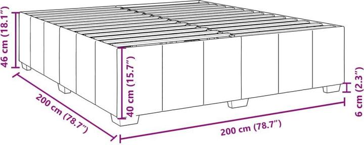 Image du produit vidaXL Bettgestell (200 x 200 cm)