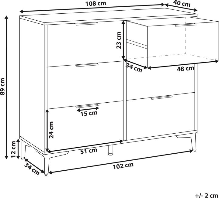 Produktbild Beliani Walcott (108 x 40 x 89 cm)