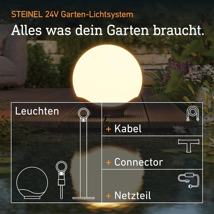 Image du produit Steinel LED Aussenleuchte Kugel 30cm (655 lm, IP65)
