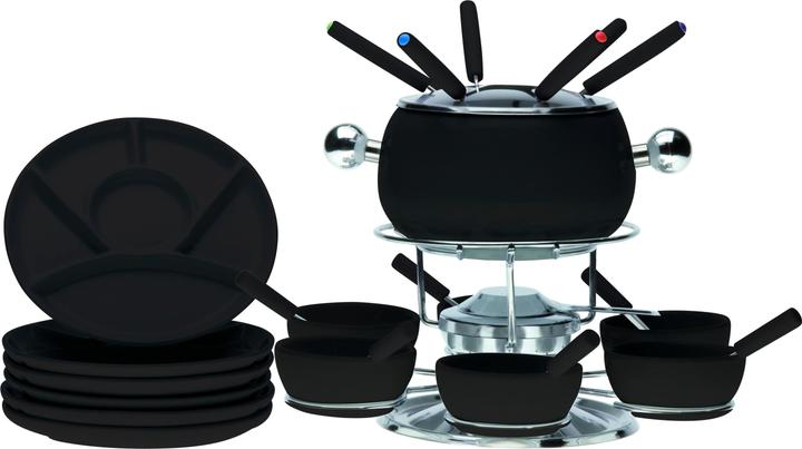 Nouvel Fondue Set "Fiona" für Gemüse und Fleisch (Fondue Bourguignonne, Fondue Chinoise)