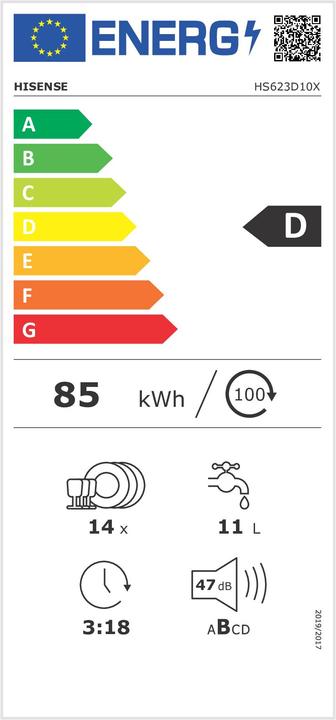 Energie-Label Hisense HS623D10X