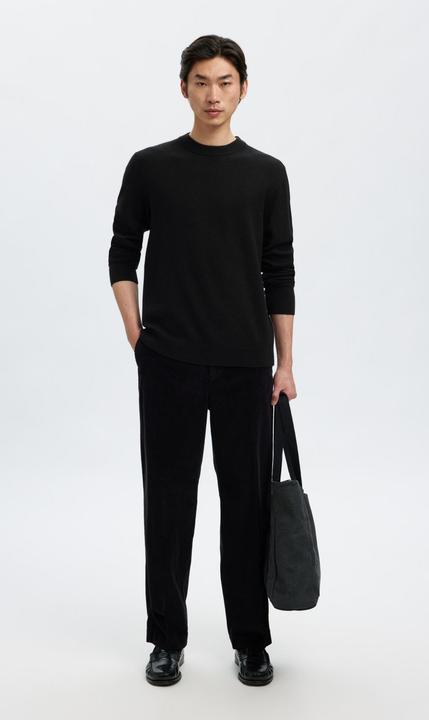 Actual product image Selected Slhtray Brushed Knit Relaxed Crew Noos (XL)