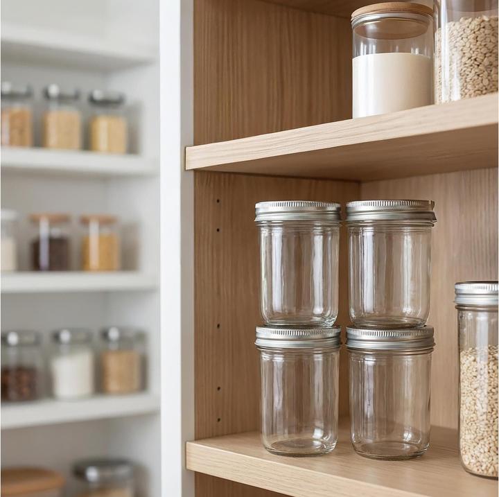 Actual product image Relaxdays 8-piece jam jar set (8 pcs., 0.50 l)