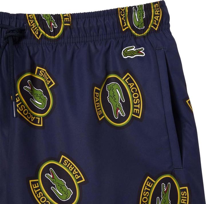 Actual product image Lacoste Mens Printed Swim Shorts (L)
