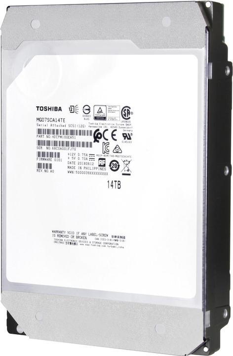 Produktbild Toshiba MG07ACA Series (14 TB, 3.5", CMR)