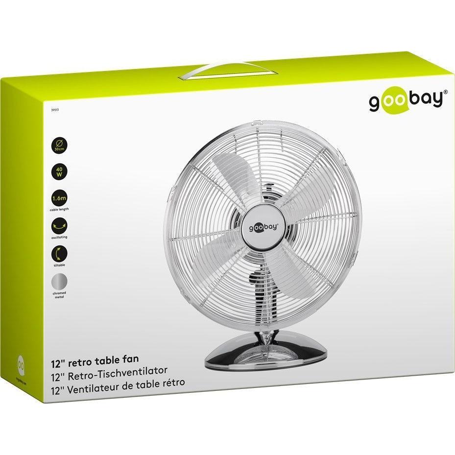 Goobay Retro, Ventilator, Silber