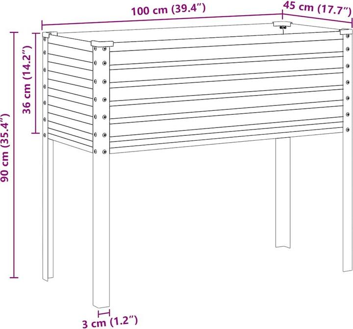 Produktbild vidaXL Gartenpflanzgefäss
