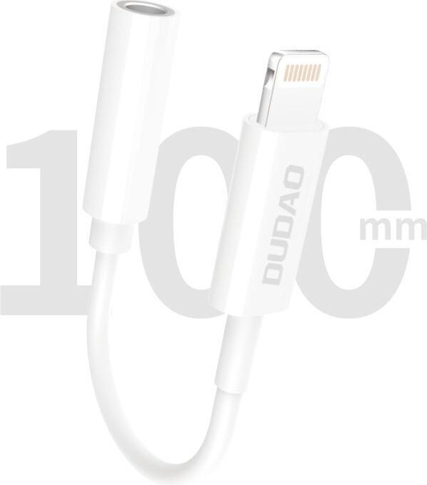 Produktbild Dudao Audio-Adapter Kopfhörer-Adapter von Lightning auf 3,5 mm Mini-Klinke weiss (L16i weiss) (Klinkenadapter)