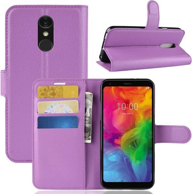 Actual product image MU Classic Litchi Leather Bookcover Series (LG Q7+, LG Q7)