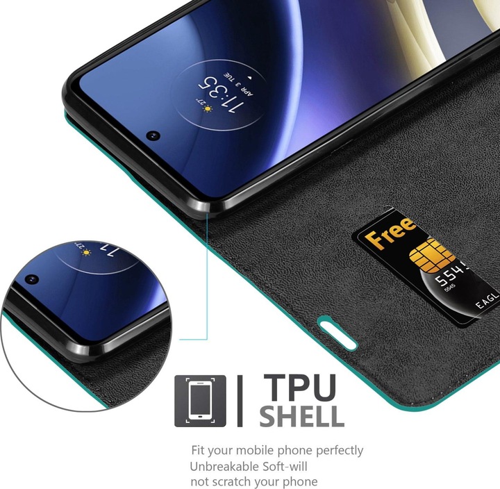 Produktbild Cadorabo Book Invis. Magnet Hülle (Motorola Moto G51 5G)