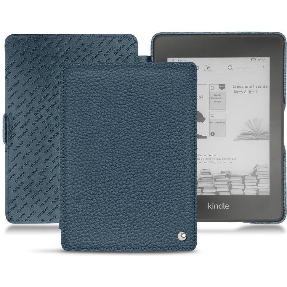 Noreve Lederschutzhülle horizontal (Kindle Paperwhite 2018), Tablet Hülle, Blau