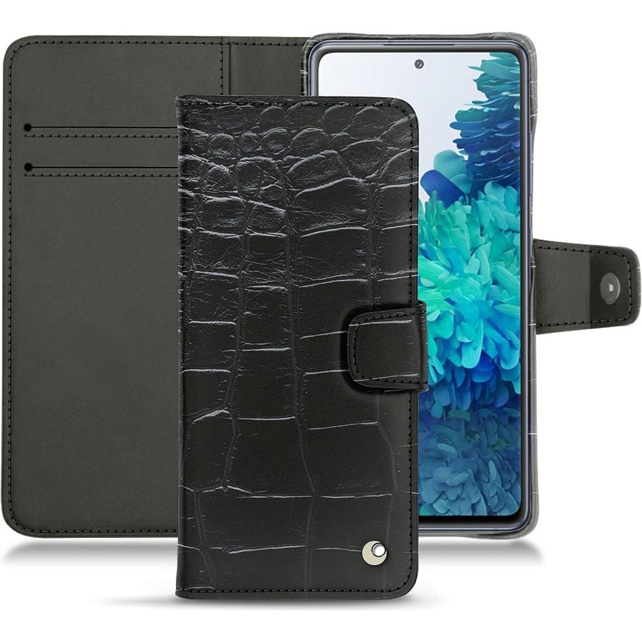 Noreve Lederschutzhülle Wallet (Samsung Galaxy S20 FE), Smartphone Hülle, Schwarz