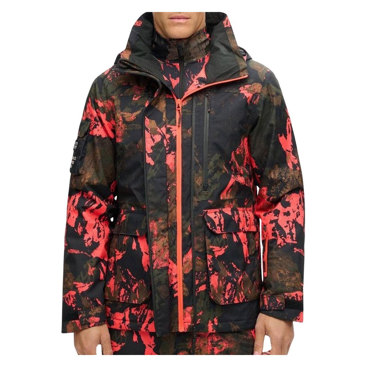 Superdry, Herren, Skijacke, Ultimate Rescue Wintersportjas Heren (Xl), Pink, Orange, Xl