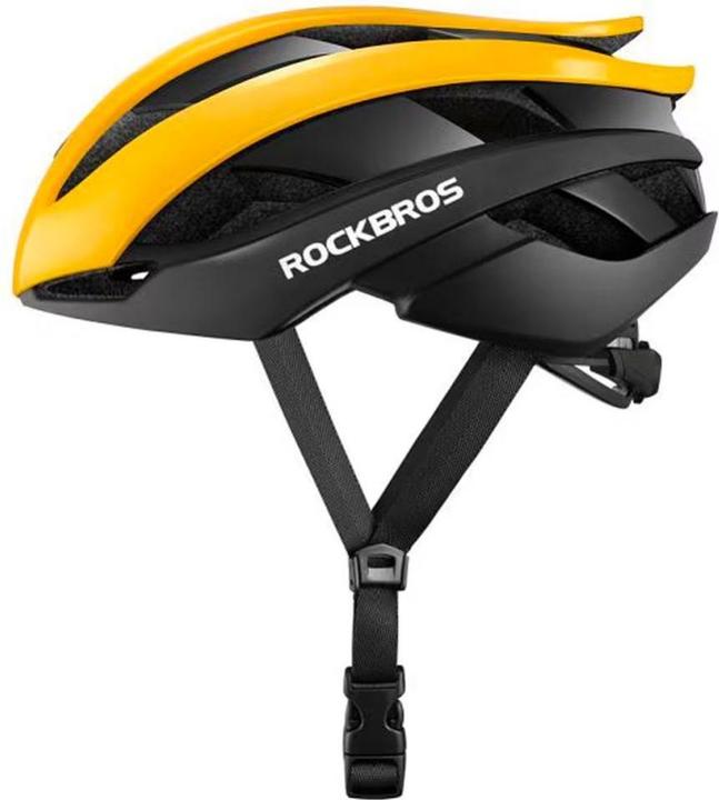 Actual product image Rockbros 10110004006 bicycle helmet size M - yellow and black (55 - 59 cm)
