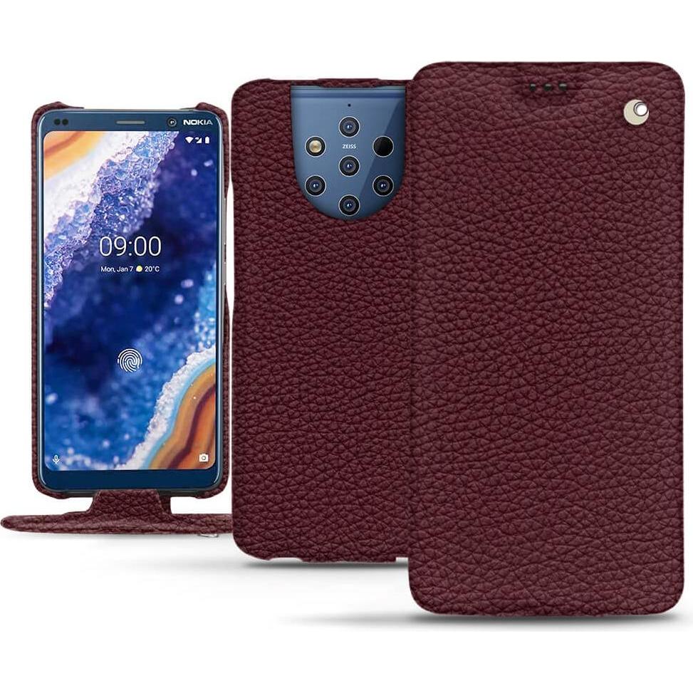 Thumbnail - Noreve Lederschutzhülle vertikal (Nokia 9 PureView), Smartphone Hülle, Violett