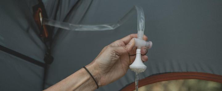 Produktbild Easy Camp Pop-up-Umkleide-/ Duschzelt Vik Utility Tent (grau, Modell 2025) (Kuppelzelt, 3 kg, 1 Person)