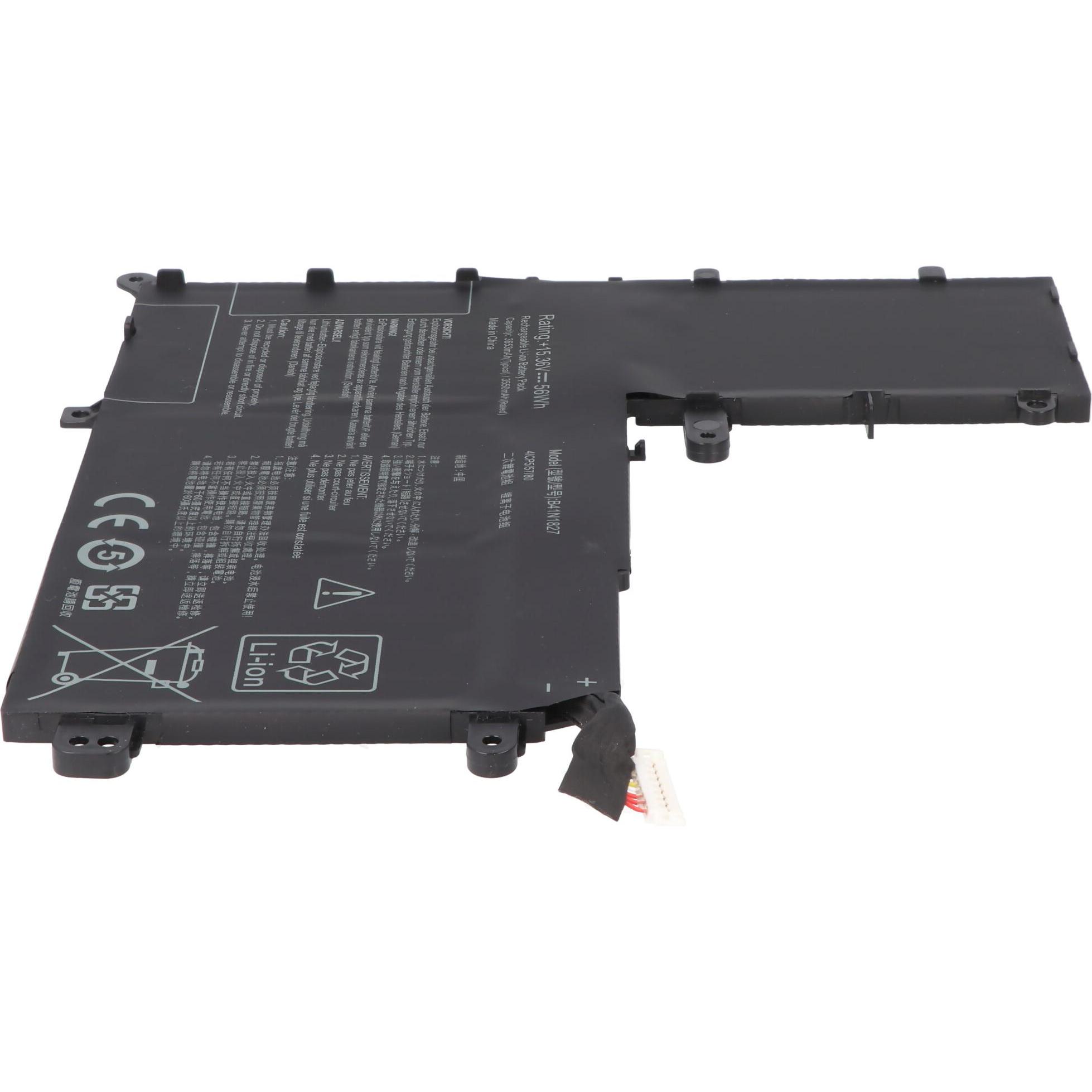 Thumbnail - AccuCell Akku passend für ASUS ZenBook Flip 15 UX562FA, Li-Polymer, 15,36V, 3650mAh, 56Wh (3650 mAh), Notebook Akku, Sch...