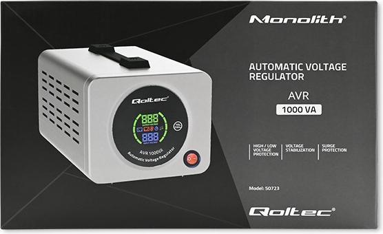 Actual product image Qoltec 50723 Automatyczny stabilizator napięcia AVR 1000VA (800 W)