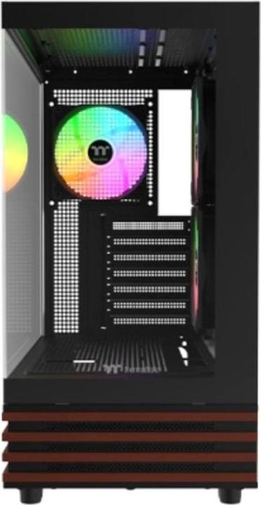 Actual product image Thermaltake View 270 Plus WS ARGB (schwarz/holz, Tempered Glass x 2, Holz-Struktur) (mATX, Mini-ITX, ATX, E-ATX)