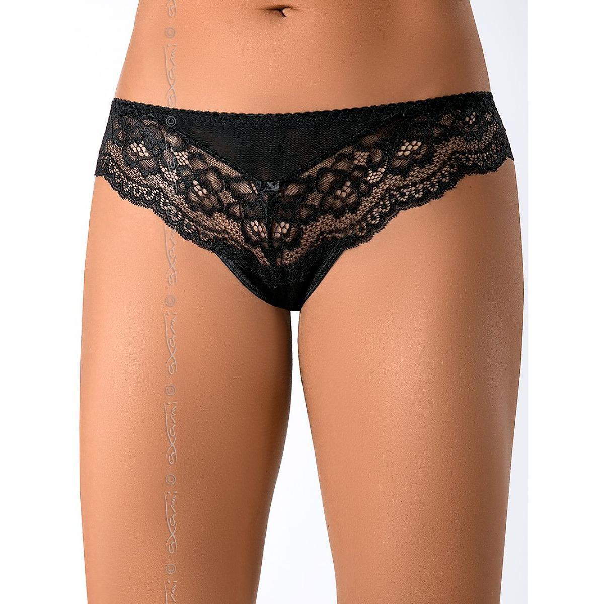 Axami, Damen, Unterhosen, Strings model 126656, Schwarz, (S)