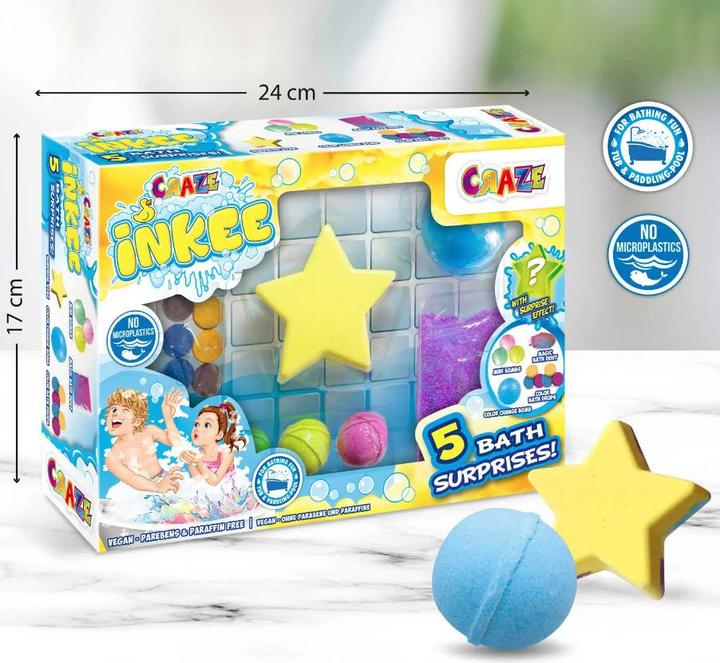 Produktbild Craze Inkee Set mit 5 Badeüberraschungen (1 ml, Badesalz)