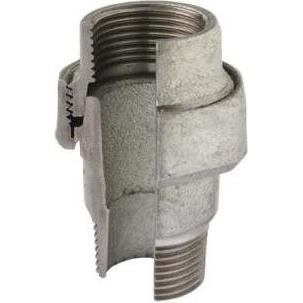 Atusa Deutschland GmbH Temperguss Verschraubung Nr. 341 schwarz, I/A, mit Kegeldichtung 11/2"
