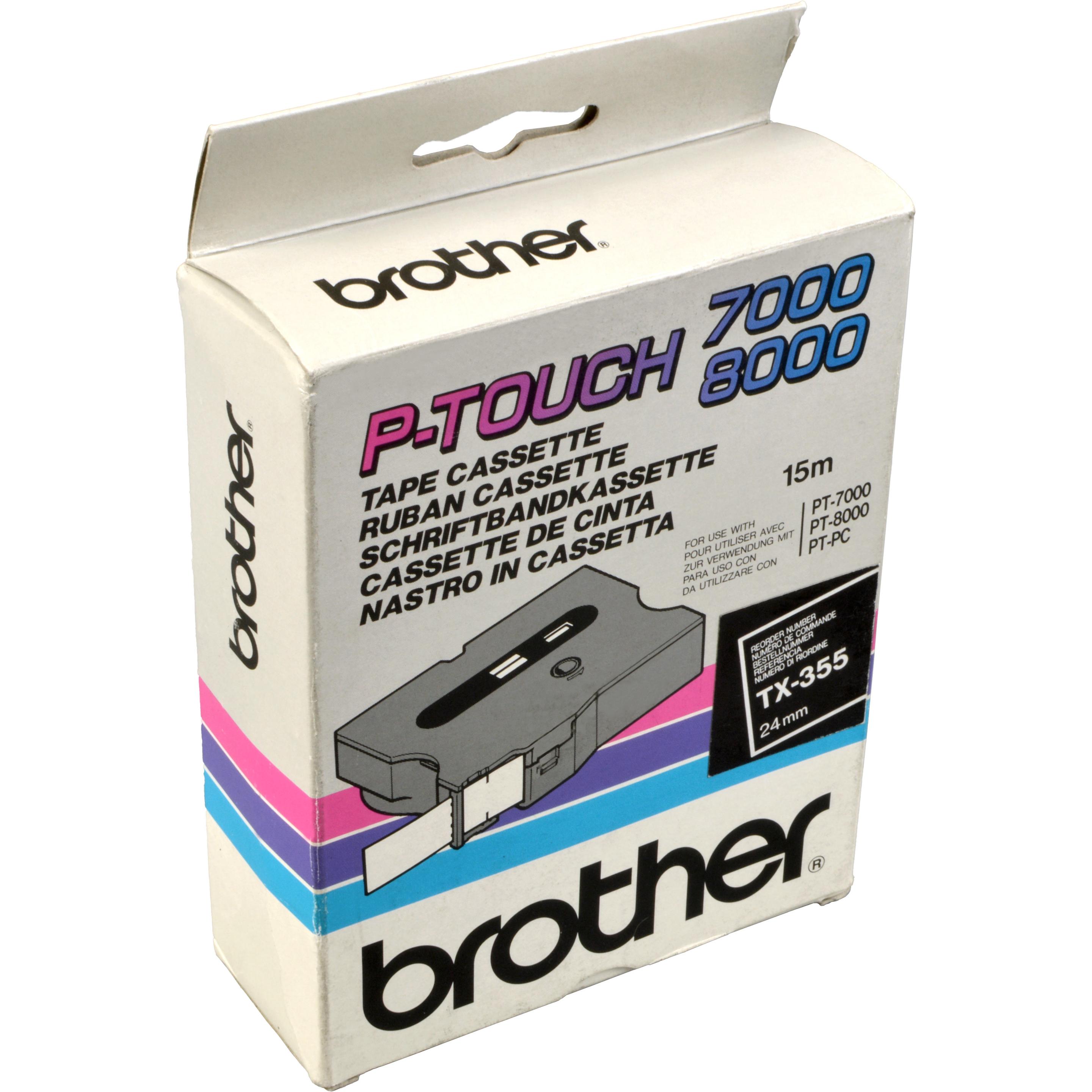 Brother, Beschriftungsband, P-Touch (2.40 cm, Schwarz)