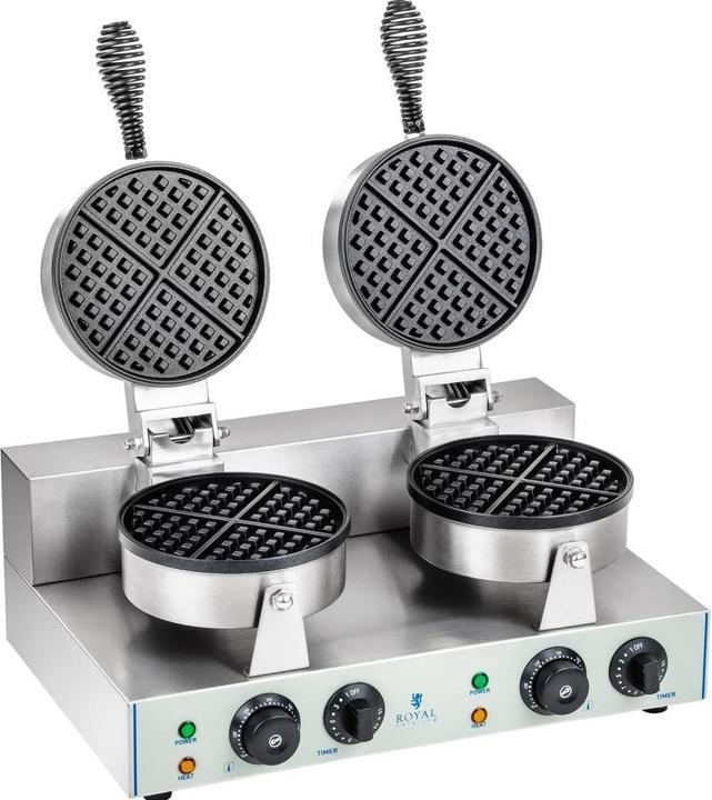 Produktbild Royal Catering Waffeleisen Doppel Waffelautomat Waffeln Brüsseler Waffel Doppelwaffeleisen