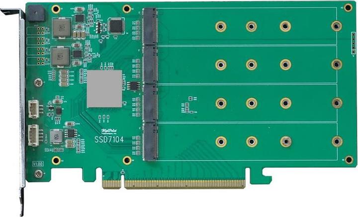Actual product image HighPoint Host Bus Adapter Rocket 1108 PCI-Ex16v3 - 8x M.2 NVMe