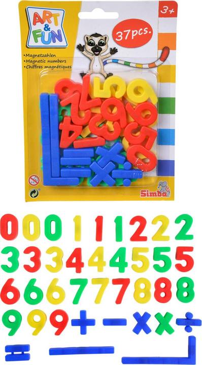 Actual product image Simba A&F Magnetzahlen /-zeichen (English, French, German, Italian, 3 - 8 years)