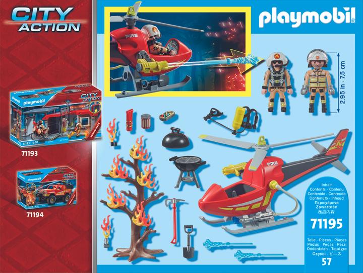Immagine prodotto Playmobil Elicottero dei vigili del fuoco (71195, Playmobil Città d'azione)