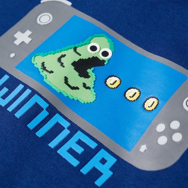 Immagine prodotto vidaXL Maglia con cappuccio per bambini blu scuro 116,Materiale: 92 (116)